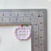 10Pcs INS Cute Little Fresh Plaid Apple Button Sweet Girl Skirt Sweater Coat DIY Deco Women's Kids Clothing Sewing Accessories