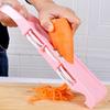 5-in-1 Multi-Function Vegetable Slicer, Interchangeable Blade Kitchen Chopper with Hand Guard