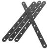 4Pcs Straight Bracket Heavy Duty Flat Metal Bracket for Wood Furniture Repair Shelf Cabinet Fence Support Elegant Sleek Design
