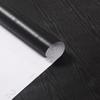 0.4x2M Black Furniture Sticker Wood Grain Self-Adhesive Wall Paper Cabinets Wardrobe Desk Waterproof Wooden Door Renovation Film
