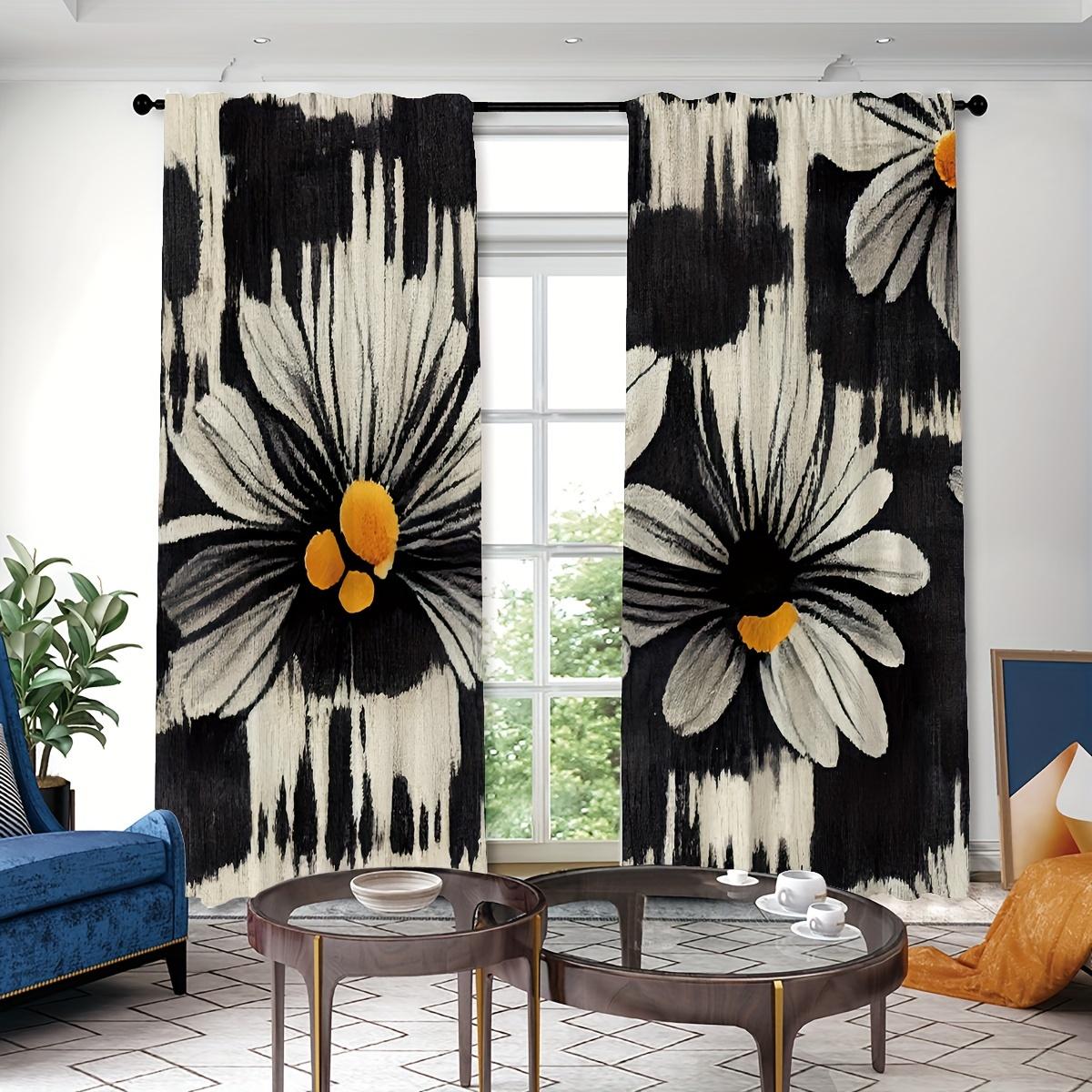 

2 шт. Племенные винтажные этнические шторы с принтом, карманные шторы для ресторана, общественного места, гостиной, спальни, офиса 2x60Wx50H(CM)&Grommet Top