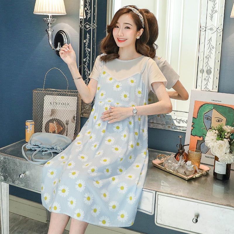 

Модные платья для беременных больших размеров - Стильные летние наряды для мам и Модные комплекты-двойки для женщин 3XL