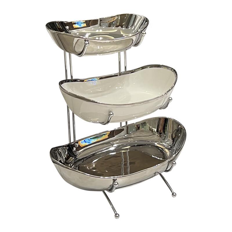 

Naijiang Light Luxury Multi-tier Ceramic Fruit Plate