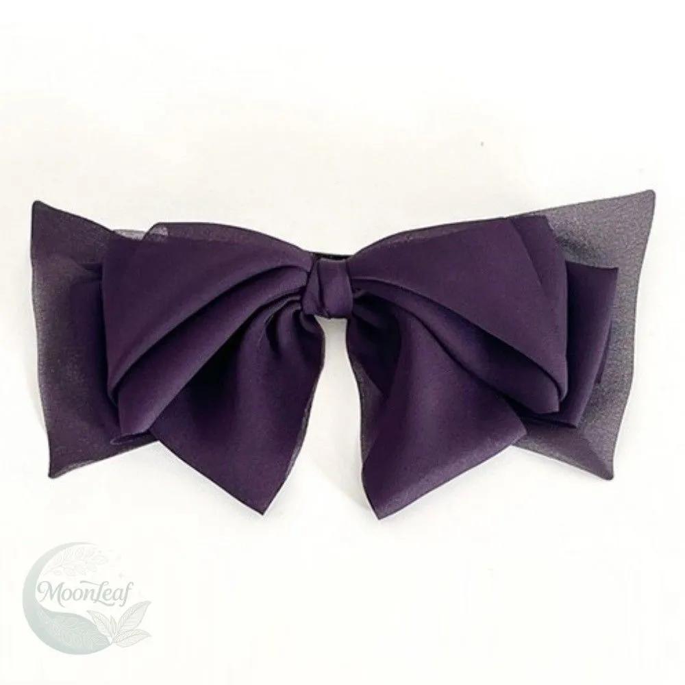 MLSTORE Purple Chiffon Double-Winged Lovely Hairpin Hair Accessory Feminine Hairpin
