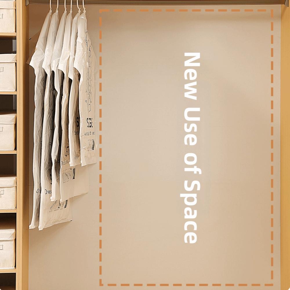Clear Clothes Organizer Hanging Design Space Saving Bags New Vacuum Storage Bags  Bedroom Use