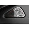 Console Dashboard Speaker Cover Trim For Chevrolet Malibu 2016-2021 Black Steel