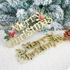 3D English Letter Christmas Tree Sign, 14-60cm Decorative Pendant