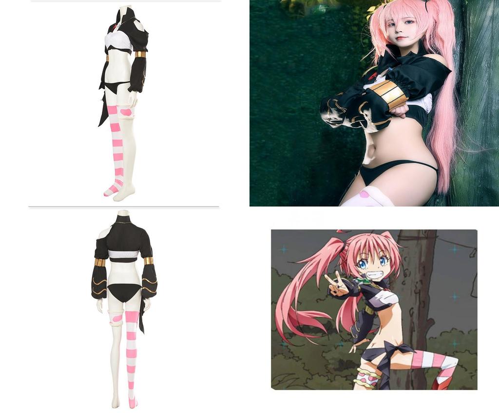 Slime Reincarnation Cosplay Costume Destroy Demon Milim Nava Dress Anime Game Role Play