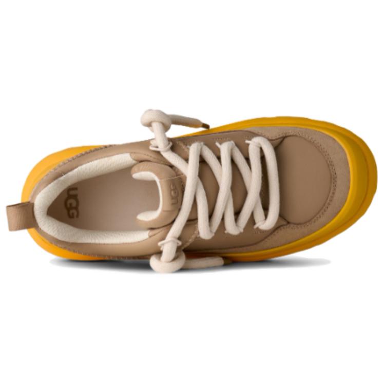 UGG Heritage Leather Fashion Comfortable Minimalist Unique Commuting Low-Top Casual Shoes Men Casual Shoes Brown Yellow 1170910-MMM