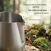 Titanium Latte Art & Camping Coffee/Frothing Cup