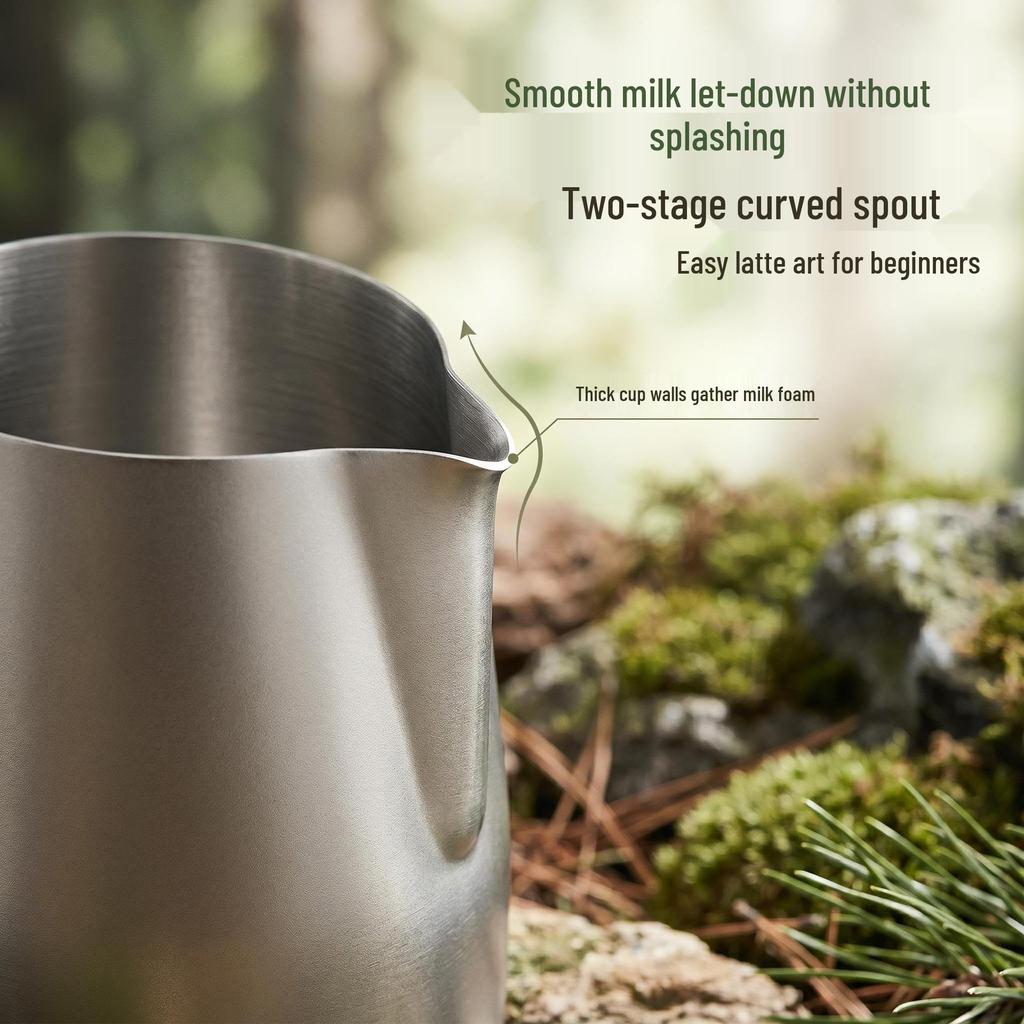 Titanium Latte Art & Camping Coffee/Frothing Cup