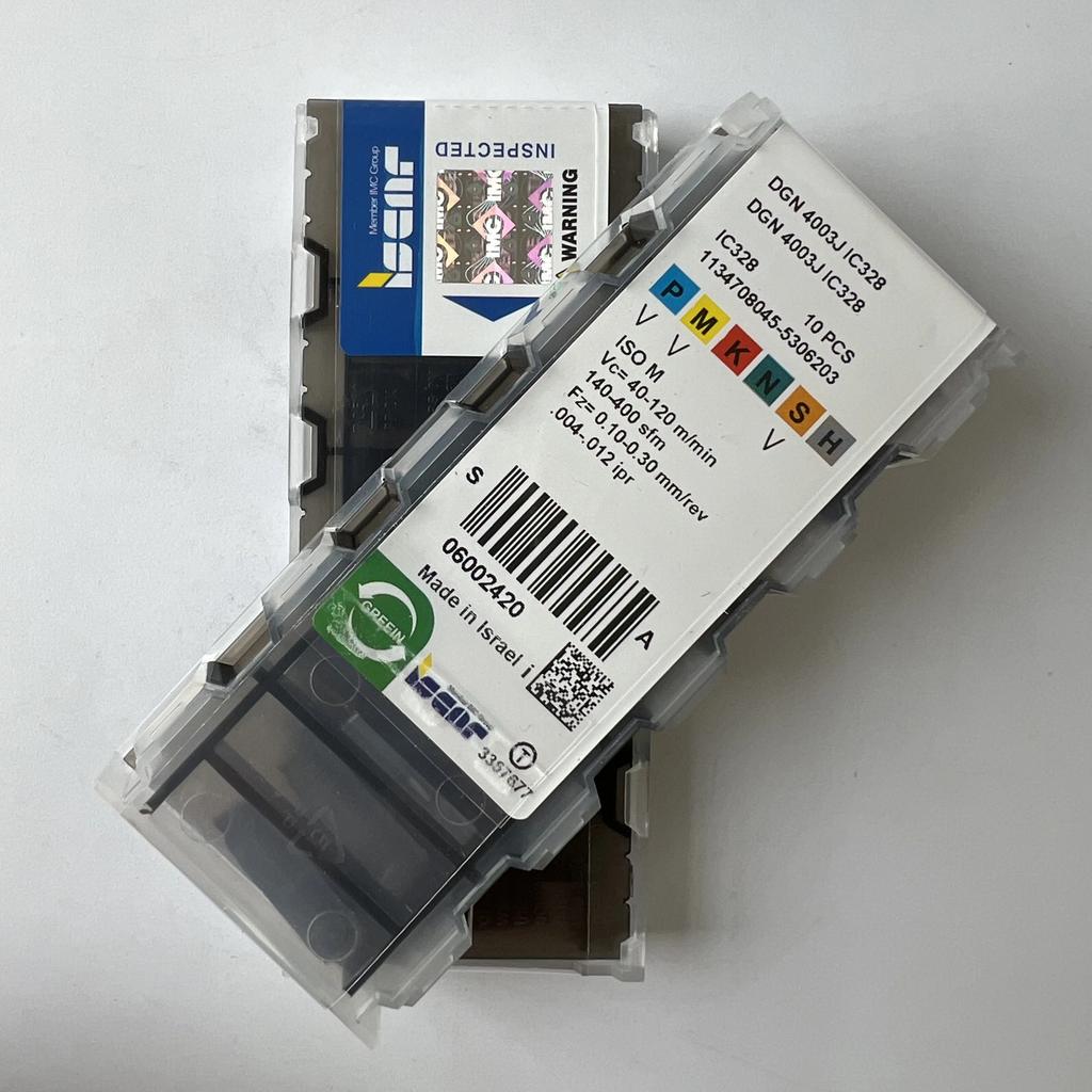 ISCAR / DGN4003J IC328 / Industrial Indexable Carbide Inserts 10 Pcs