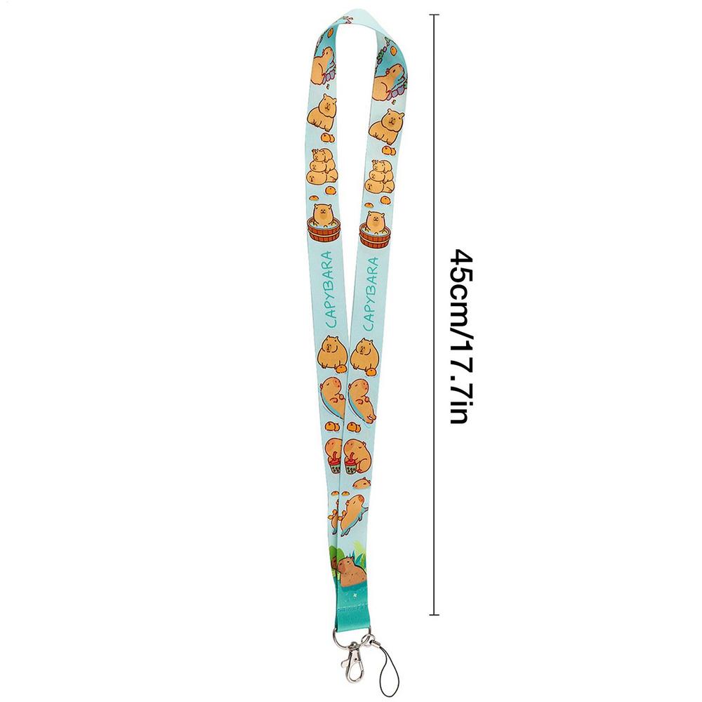 Cartoon Capybara Duck Cute Lanyard For ID Credit Bank Card Cover Badge Holder Phone Charm Key Lanyard Keychain Accessories PP