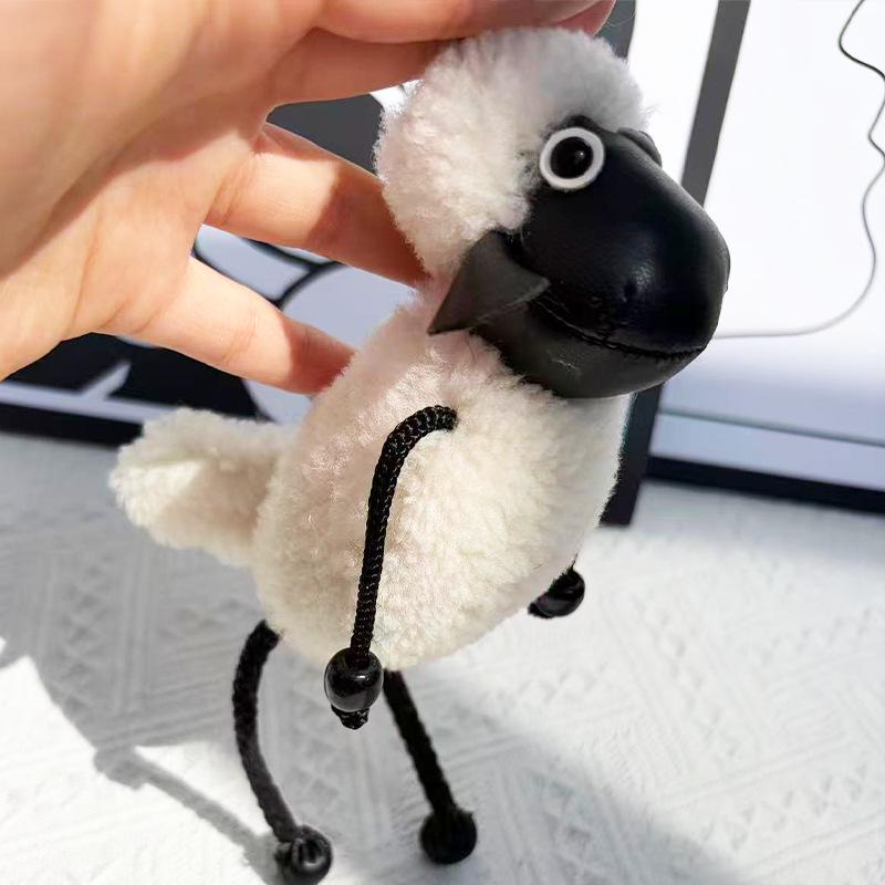 Real Fur Lamb Keyring: Internet Celebrity Inspired Pendant – Super Cute Personalized Doll