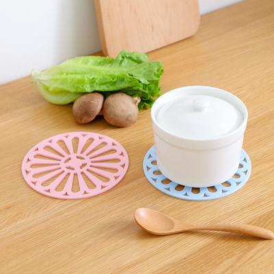 Suporte Antiderrapante para Panela Quente Tapete Redondo Resistente ao Calor Suporte para Copo de Bebida Prato Suporte para Panela Espesso Jogo Americano de Mesa Acessórios de Cozinha