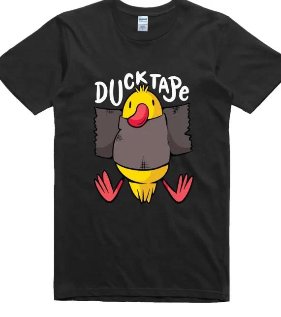 Funny T Shirt Duck Tape Print Regular Fit XL