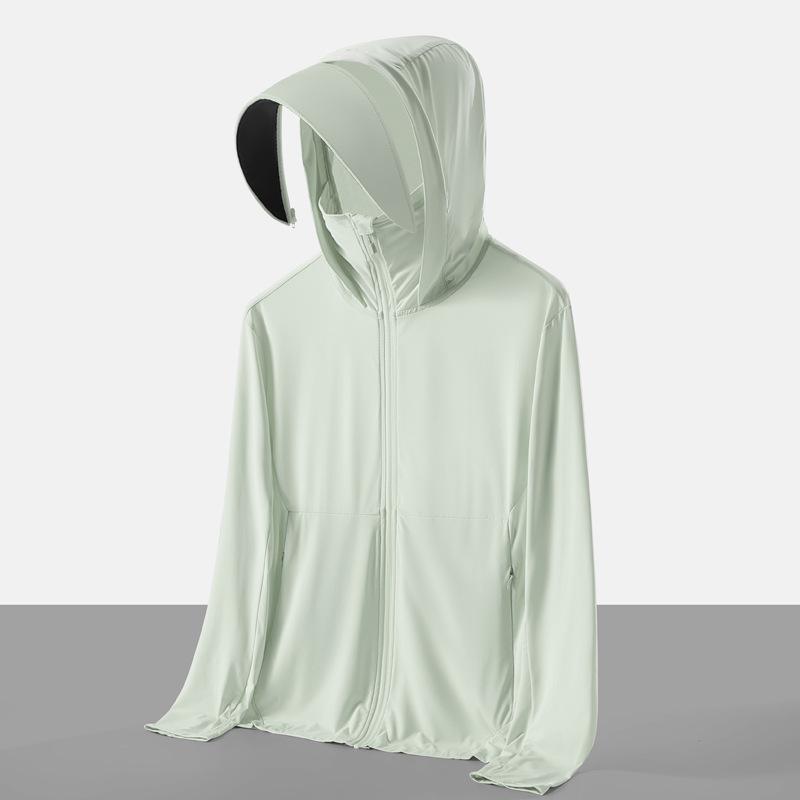 

UV Protection Ice Silk Summer Shirt – Lightweight, Breathable Sun Protective Clothing for Hiking and Fishing with Custom Logo Option Men s - Ice Green