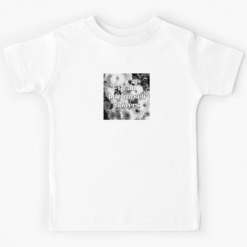 B&W Flowers Miley Cyrus Kids T-Shirt 170