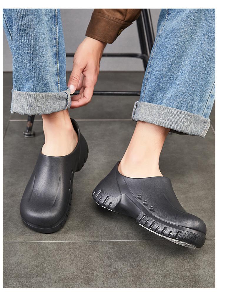 Protiskluzové, vodotěsné, lehké kuchařské boty s tlustou podrážkou, ideální do restaurací