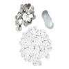 100 Set Pin Back Button Parts Tinplate Plastic Base Rustproof Widely Used Button Making Supplies for