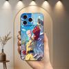 O-One P-Punch Anime Man Phone Case For iPhone 17,16,15,14,13,12,11 Plus,Pro Max,XS,X,XR,SE,Mini,8,7,Soft Silicone Black Cover