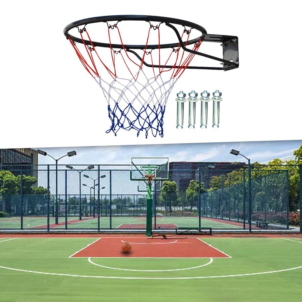 45cm Basketball Hoop for Wall Mounting with Net Sports Activities