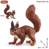Oenux Simualtion Cute Forest Wild Animals Action Figures Owl Pangolin Manatee Rabbit Model Miniature Cake Toppers Kids Gift Toy