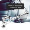Universal 17inch Single Trumpet Car Air Horn 12V Compressor 150DB Super Loud Air Hose Car Horn Speaker for Truck Boat Motorcycle