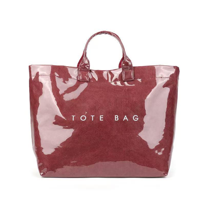 2025 Women's Large Capacity Transparent PVC Handbag - Fashionable, Water-repellent, Simple Style