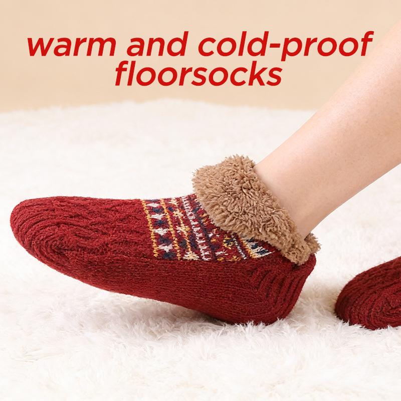 Herbst und Winter Bodensocken Home Warm Damen Herren Socken Schneesocken Schlafteppichsocken Hausschuhe Socken Herren Rutschfeste Yogasocken