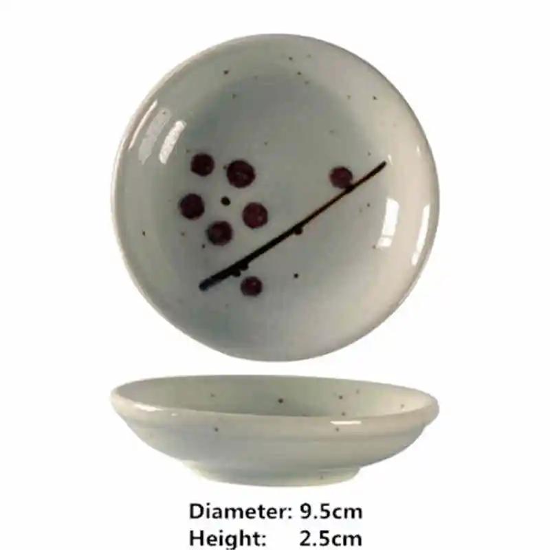 

Japanese small Ceramic Sushi Dishes Soy Sauce Dish Seasoning Saucers Plates Vinegar Salad Wasabi plate sauce cup gravy boats