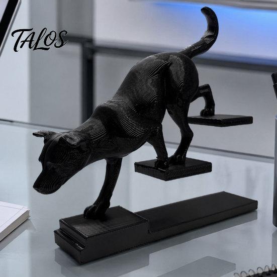Talos 3D Printed Cat Dog Figurine, Stair Animal Sculpture, Cat/Dog Shape Stepping Artistic Desktop Ornament Gift