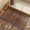 Retro Square Diatom Mud Bathroom Anti-Slip Mat 3.5Mm Thick Shower Room Door Absorbent Mat Toilet Mat Door Mat