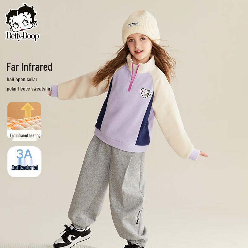 Girls' Fleece-Lined Thermal Pullover Set