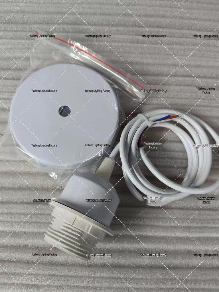 Vintage E27 Screw Base Pendant Light with Wire and Plastic Holder for Creative DIY Restaurant Decor