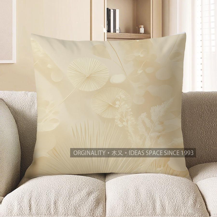 

Home Decor Tropical Palm Leaf Pattern Throw Pillow Cover Pattern Cushion Cover Suitable For Sofa Bedroom Car Pillow Cover 40x40cm