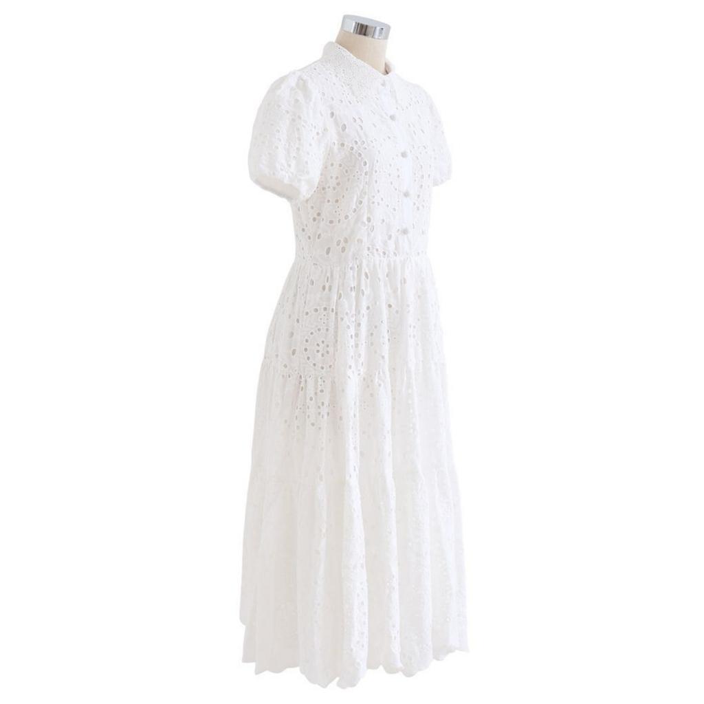 Summer New Waisted Lace Polo Dress, Elegant Fashion Casual Dress for Women European American Crossbody Apparel