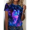 New Fall/Winter Women's Casual T-Shirt 3D Horse Print Women's Long-Sleeved Warm T-Shirt Urban Street Women's Fashion Top