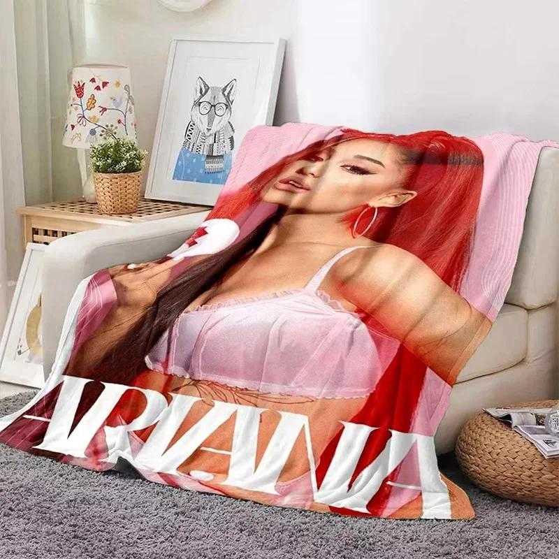 2026 A-Ariana Grande Fashion Singer Soft Blankets,Keep Warm Throw Blanket Comfortable Blanket For Picnic Beds Sofa Home Bedroom