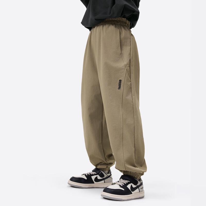 Boys  Letter Embroidered Soft Shell Casual Pants 5-6Y (120)