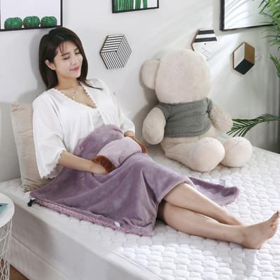 Durable Pocket Design with Buckle Electric Blanket Polyester Fiber Heating Pad for Office