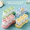 Форма для мороженого Popsicle Mold Ice Pop Maker не содержит BPA, многосекционная, легкосъемная форма для мороженого для домашних желейных конфет