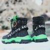 Northeast Kids' Waterproof Winter Snow Boots with Thick Velvet Lining