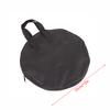 Portable Black Oxford Cloth Dumb Drum Pad Bag With Handle For 10 / 12 Inch Drum Storage Bag With Zipper Drums Practice Pad Case