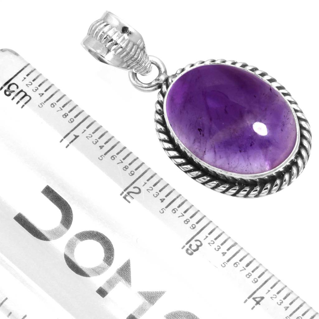 925 Sterling Silver Pendant Women Gemstone Handmade Jewelry Halloween Gift Amber Amethyst Black Onyx Carnelian Garnet Quartz Green Onyx Gold Stone