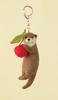 Hamanaka Felt Animal and Snack Mascots Made with Felted Wool Otter and H Kit - Cherry, 441-606