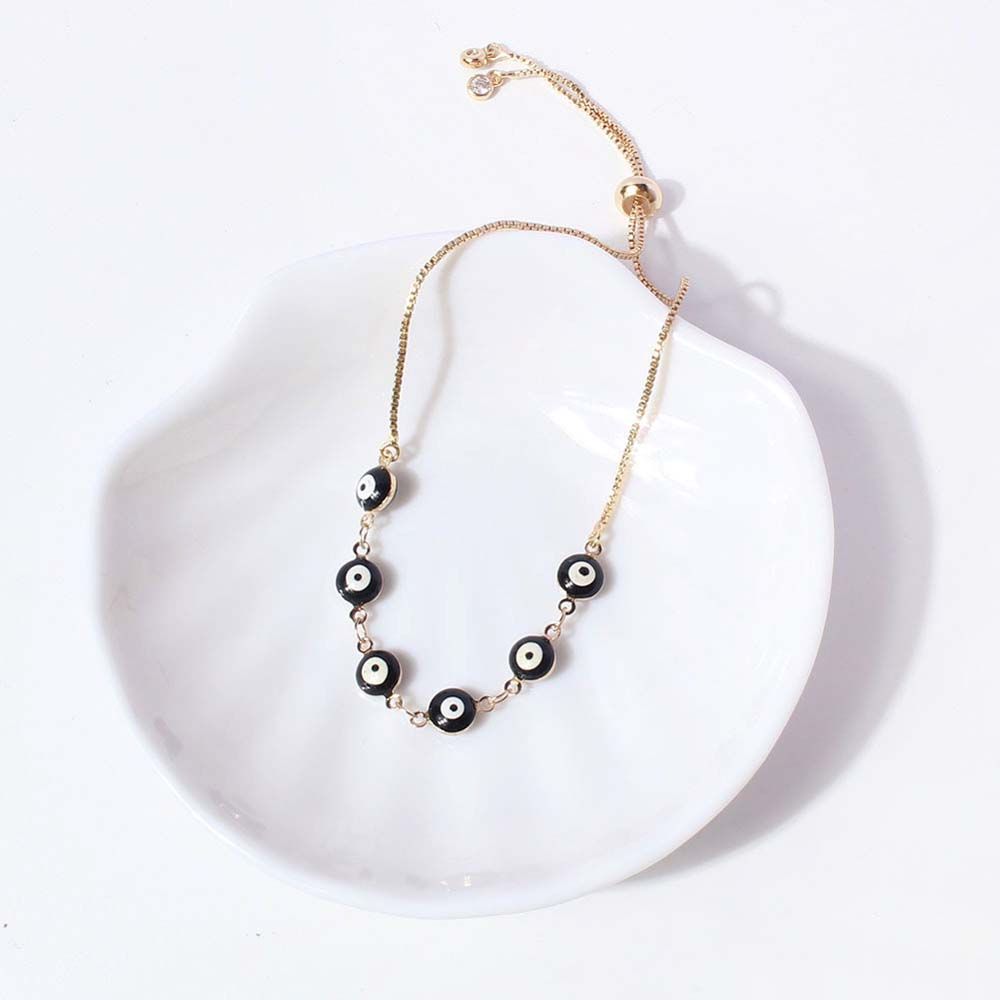 

Подарки ко Дню святого Валентина Браслет с демоническим глазом Браслет для пар Модные украшения Браслет с синим глазом розовый