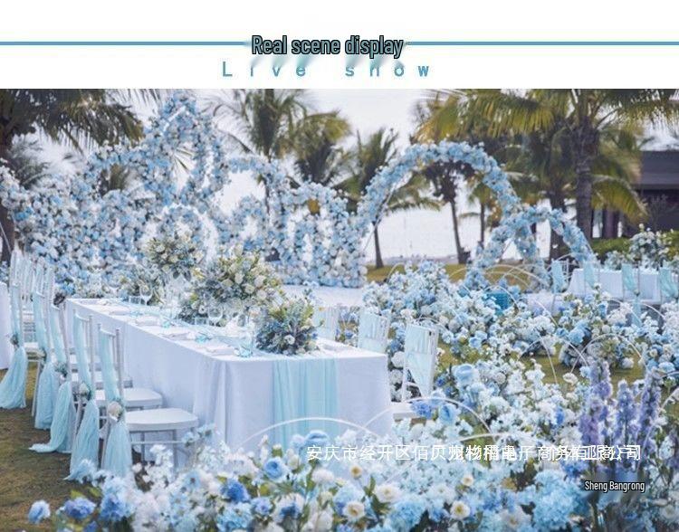 Seidenblumen-Gangdekorationen für Hochzeiten und Verlobungen