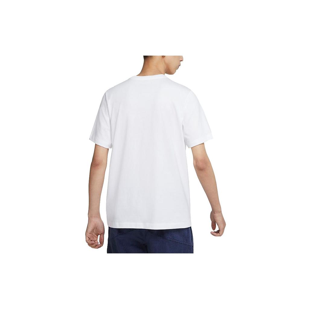 Nike Letter Print Casual Sport Short Sleeve T-Shirt Men Tops White DB6476-100