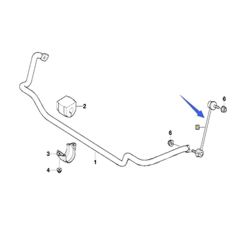 Shock Absorption Car Front Sway  End AntirollsBar Stabiliser Drop Link Compatible for E46 E85 31351095694 31356780847